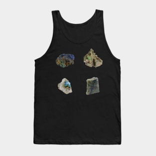 Mineral 4 Pack - Azurite, Bismuth, Cyanotrichite, Labradorite Tank Top